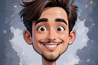 create bighead cartoon caricature from your photo