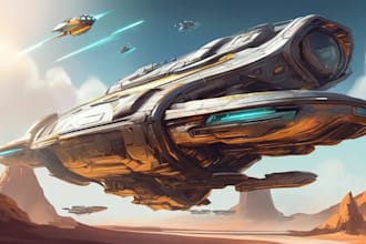 draw a spaceship or vehicle design