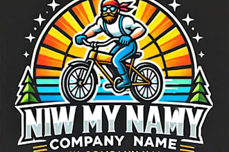 do wonderful bike mascot logo design with express delivery