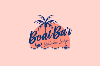 design an outdoor, adventure, mountain, and beach logo
