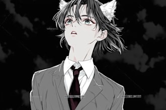 draw fan art character and comic in manga style