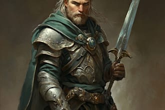 create character art and dnd character art, game art