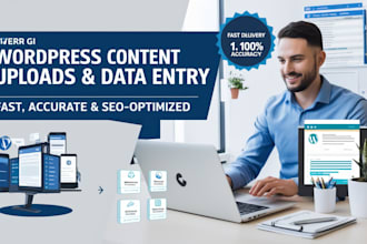 write wordpress, shopify blog posting, product listings data entry