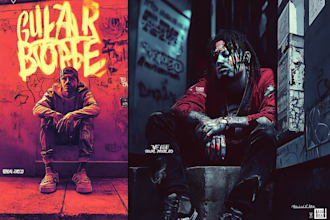 create mixtape cover and album cover design very fast