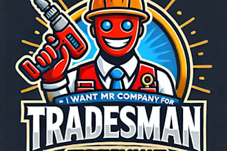 do make tradesman mascot logo design with unlimited review