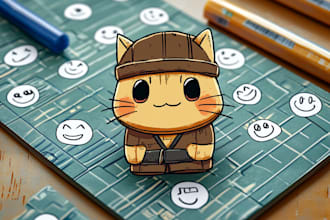 awesome doodle character designs for your merch