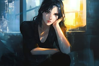 draw pfp, avatar icon, album cover, portrait of your oc