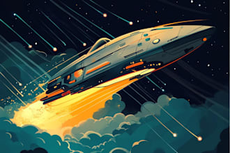 make design a sci fi character and sci fi art