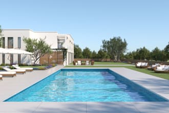 do 3d house exterior design, warehouse, interior design and commercial building