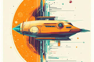 do design a spaceship, sci fi illustration and sci fi art