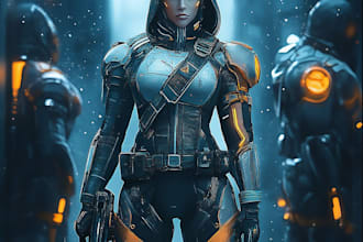 create character art for you in star wars, video games, or science fiction