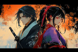 draw anime fan art manga vector illustratio