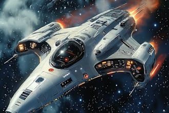 make a sci fi spaceship model