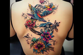 do make a colorful tattoo designs