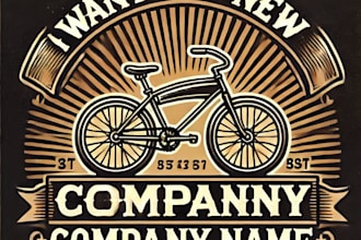 do wonderful bike vintage logo design with unlimited review