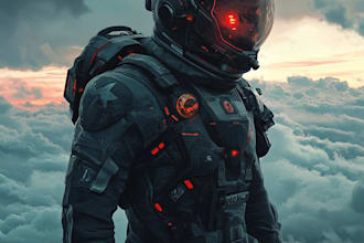 do fantasy sci fi character design or sci fi illustration