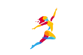 make dance studio or dance school logo design