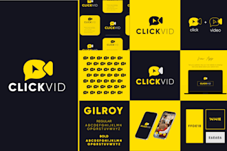 do logo design, branding kit and brand identity design