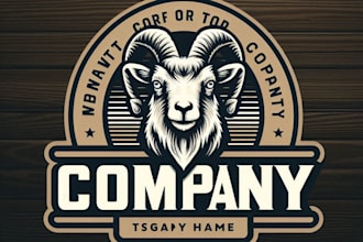 do make goat vintage logo design with express delivery