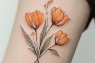draw a custom tattoo design as a tattoo artist