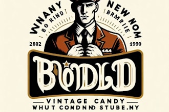 do make bold vintage logo studio design with 1 day delivery