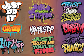 design a quality graffiti tag logo for you and your project