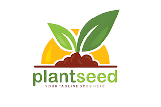design leaf logo for your garden, farm or plant