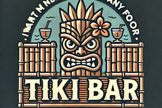 do make tiki ber vintage logo design with unlimited review