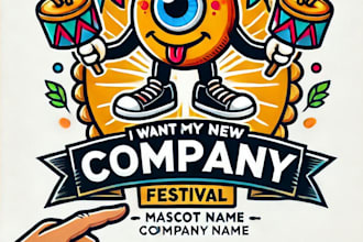 do make fastival mascot logo design with 1 day delivery