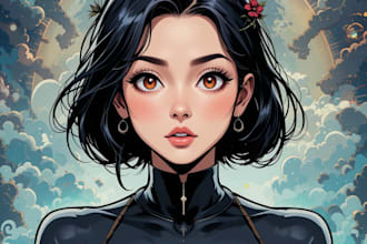 draw comic strip for comic book illustration or webcomic