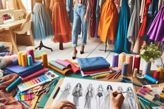 draw fashion illustration and sketches