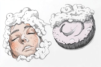 create doodle illustration, cartoon and nft art in my style