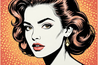 draw a pop art portrait