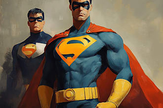 make you into superhero comic cartoon character