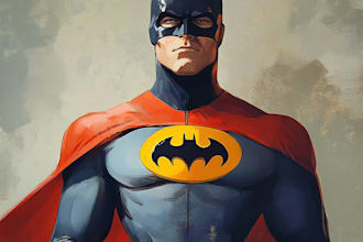 do custom superhero character in action