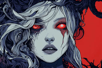 create a fantasy horror character design