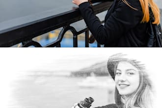 provide realistic pencil sketch editing and enhancement