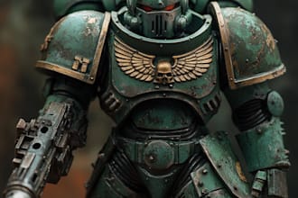 create your warhammer 40k character illustration