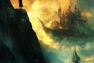 design fantasy book cover or ebook cover