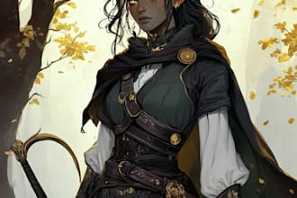 draw dnd character art and dnd character art