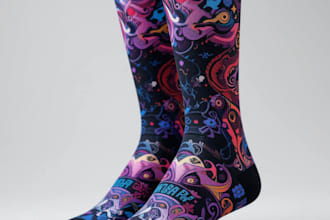 design awesome creative socks for you