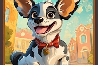 do unique disney pet portrait