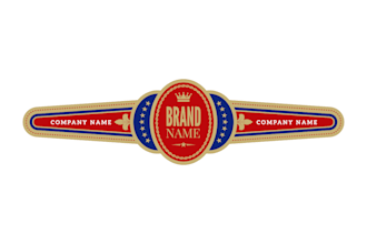 design premium cigar band, logo, label and cigar box