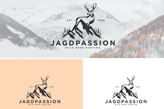 design hunting fishing outdoor and adventure logo