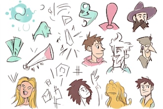 awesome doodle character designs