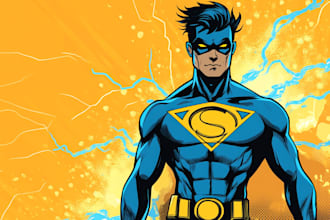do your very own superhero or villain in marvel style