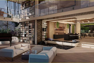 final furniture interior space, virtual renovation, bar,café,kitchen, 3d blender