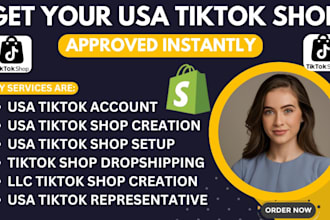 create USA tiktok shop setup tiktok shop manage USA tiktok shop representative
