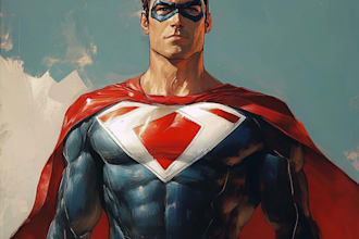 design your unique superhero cartoon character