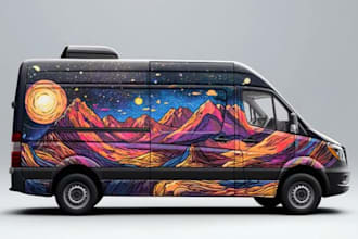 do car, van, truck, trailer vehicle wrap design